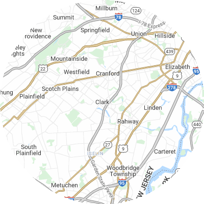 Best window replacement companies in Clark, NJ map