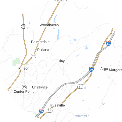 Best moving companies in Clay, AL map