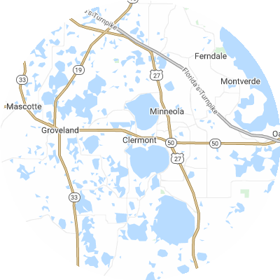 Best lawn care companies in Clermont, FL map