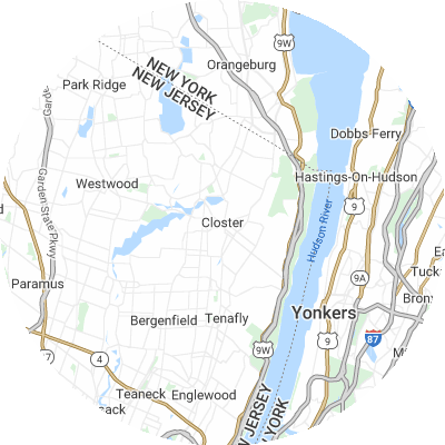 Best window replacement companies in Closter, NJ map