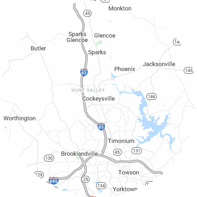 Best pest control companies in Cockeysville, MD map