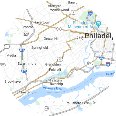 Best gutter cleaners in Collingdale, PA map