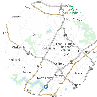 Best moving companies in Columbia, MD map