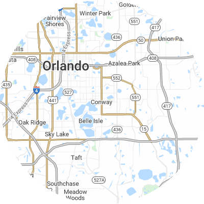 Best window replacement companies in Conway, FL map