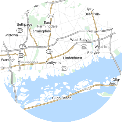 Best tree removal companies in Copiague, NY map