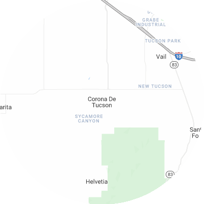 Best plumbers in Corona de Tucson, AZ map