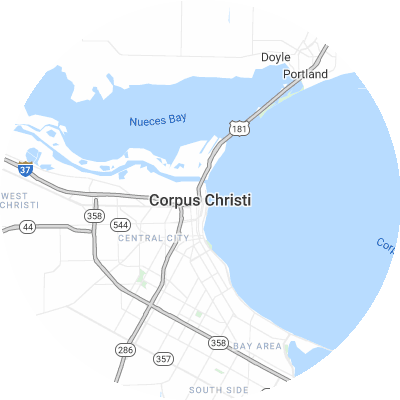 Best window companies in Corpus Christi, TX map