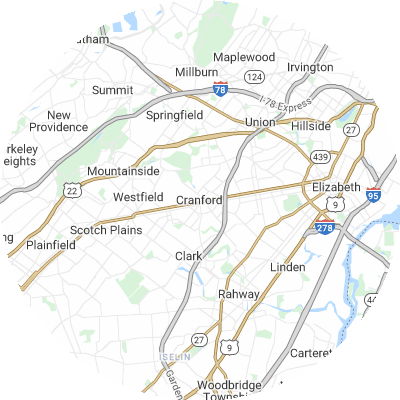Best pest control companies in Cranford, NJ map