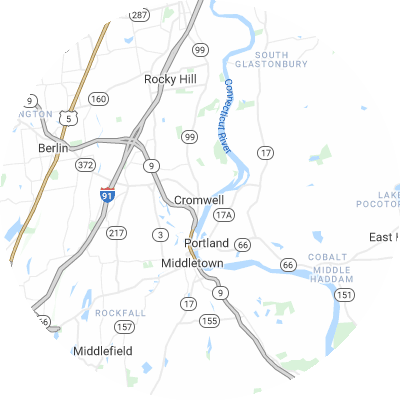 Best lawn care companies in Cromwell, CT map