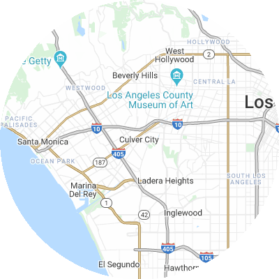 Best lawn companies in Culver City, CA map
