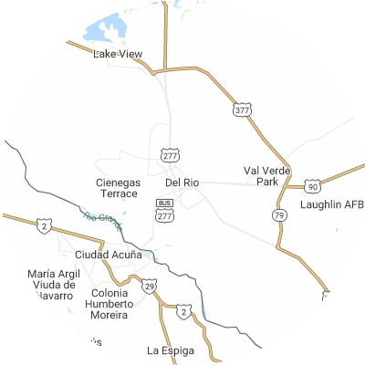 Best pest control companies in Del Rio, TX map