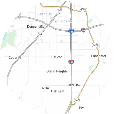 Best lawn companies in Desoto, TX map