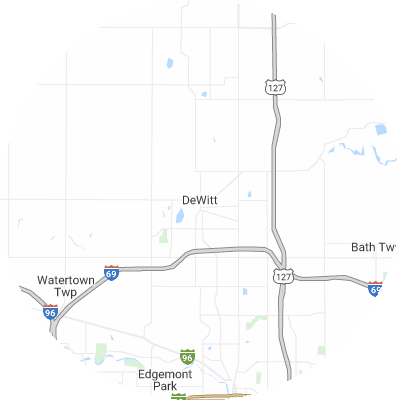 Best concrete companies in DeWitt, MI map