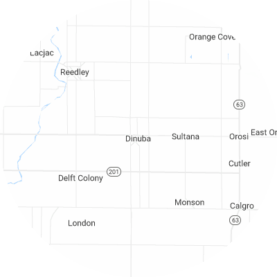 Best pest control companies in Dinuba, CA map
