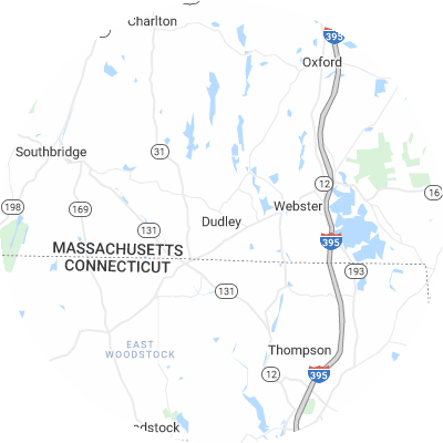 Best gutter cleaners in Dudley, MA map
