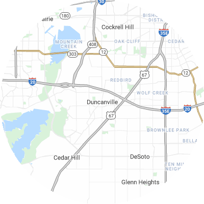 Best moving companies in Duncanville, TX map