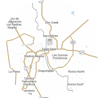Best moving companies in Eagle Pass, TX map