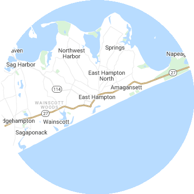 Best gutter cleaners in East Hampton, NY map
