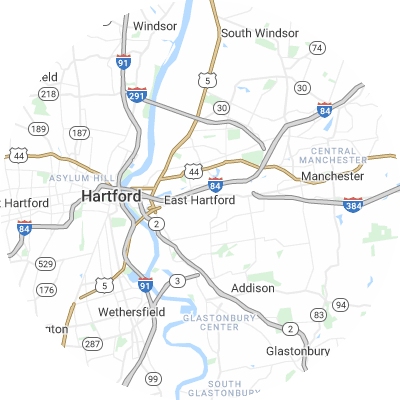 Best lawn care companies in East Hartford, CT map