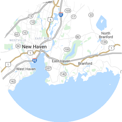 Best moving companies in East Haven, CT map