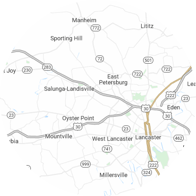 Best moving companies in East Hempfield, PA map
