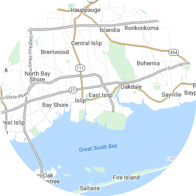 Best gutter cleaners in East Islip, NY map