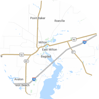 Best HVAC Companies in East Milton, FL map