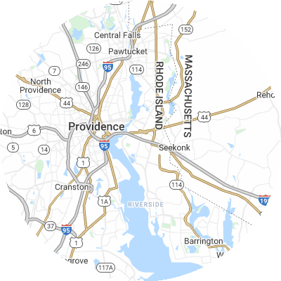 Best window replacement companies in East Providence, RI map