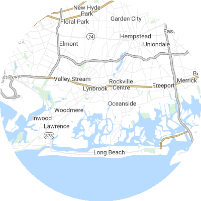 Best concrete companies in East Rockaway, NY map