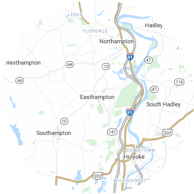 Best lawn care companies in Easthampton Town, MA map