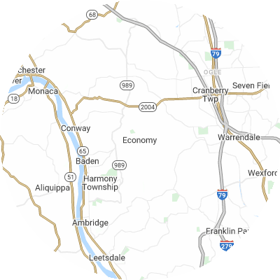 Best moving companies in Economy, PA map