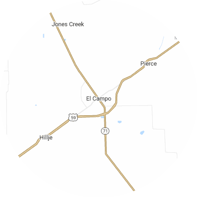 Best concrete companies in El Campo, TX map
