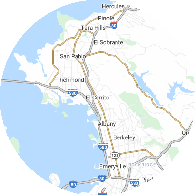 Best gutter companies in El Cerrito, CA map