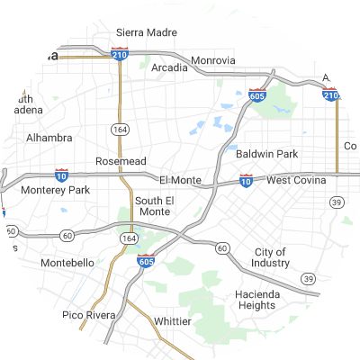 Best moving companies in El Monte, CA map
