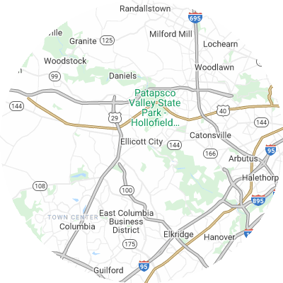 Best moving companies in Ellicott City, MD map