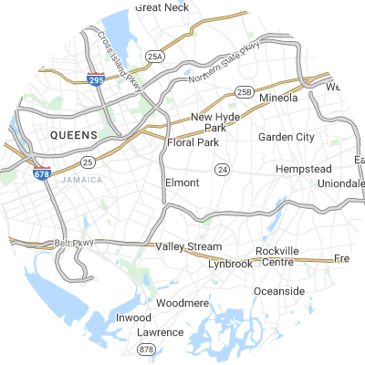 Best plumbers in Elmont, NY map