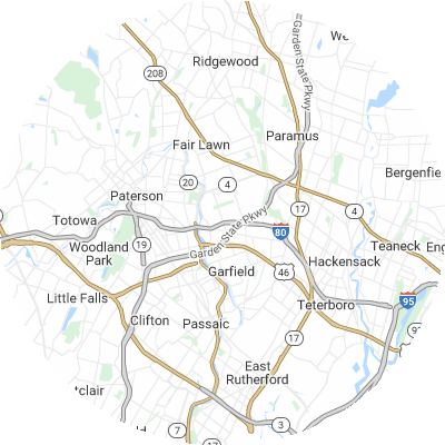 Best pest control companies in Elmwood Park, NJ map