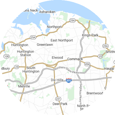 Best HVAC Companies in Elwood, NY map