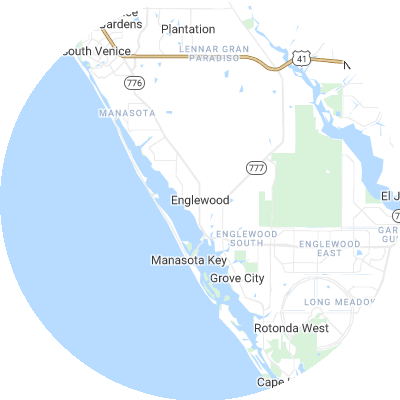 Best gutter cleaners in Englewood, FL map