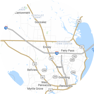 Best HVAC Companies in Ensley, FL map