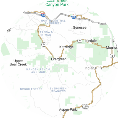 Best gutter cleaners in Evergreen, CO map