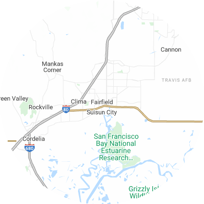 Best pest control companies in Fairfield, CA map