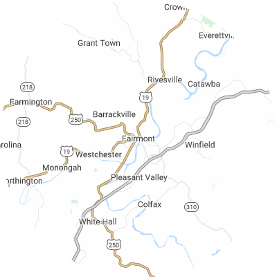 Best gutter cleaners in Fairmont, WV map