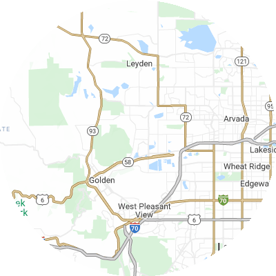 Best lawn care companies in Fairmount, CO map