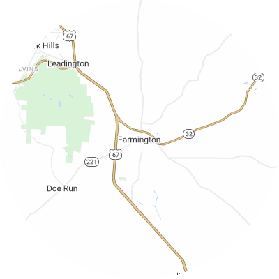 Best pest control companies in Farmington, MO map
