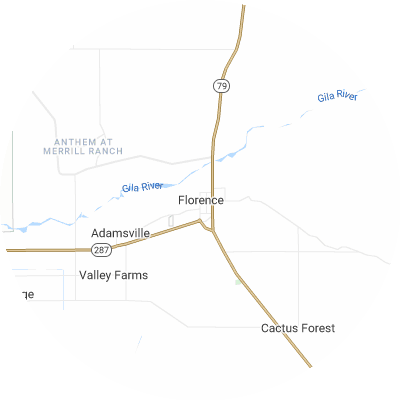 Best gutter cleaners in Florence, AZ map