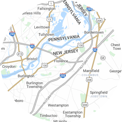 Best Electricians in Florence, NJ map