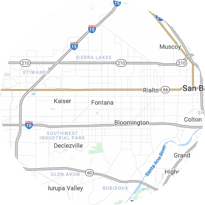 Best moving companies in Fontana, CA map