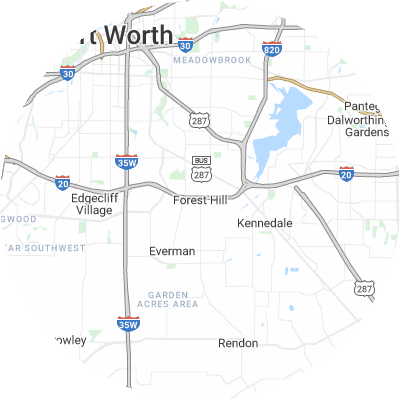 Best gutter guard companies in Forest Hill, TX map
