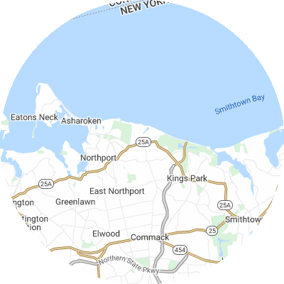 Best window replacement companies in Fort Salonga, NY map
